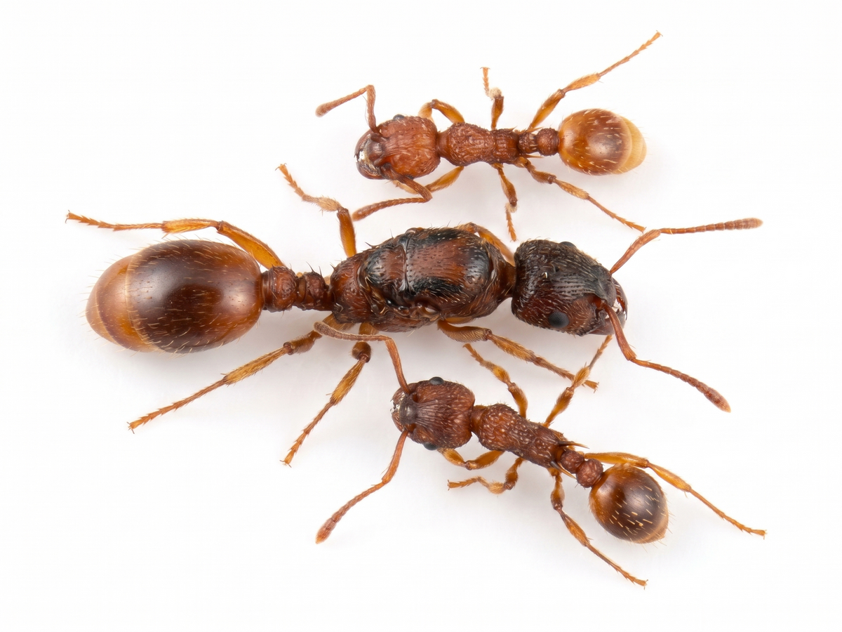 Myrmica rubra (queen, eggs) image 0