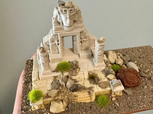 2XL | Ruined temple decoration suitable for 2XL image 0